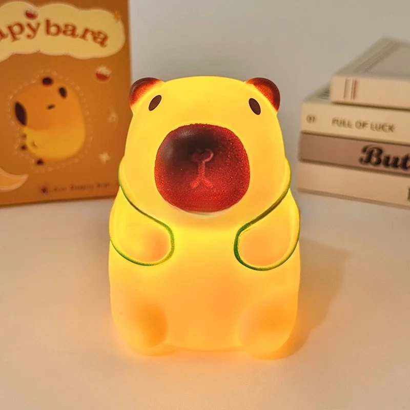 Cute Capybara Silicone Lamp Animal Gift USB Rechargeable Touch Bedside Sleeping Light Decorative Nightlight for Children’s Room Cute Capybara Silicone Lamp Animal Gift USB Rechargeable Touch Bedside Sleeping Light Decorative Nightlight for Children's Room