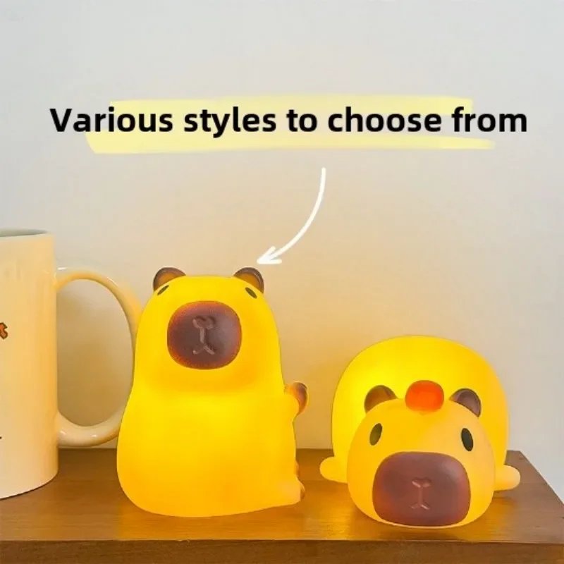 Lámpara Capibara LED | Silicona Suave Regulable | Recargable – Iluminación Adorable y Funcional Lámpara Capibara LED | Silicona Suave Regulable | Recargable - Iluminación Adorable y Funcional
