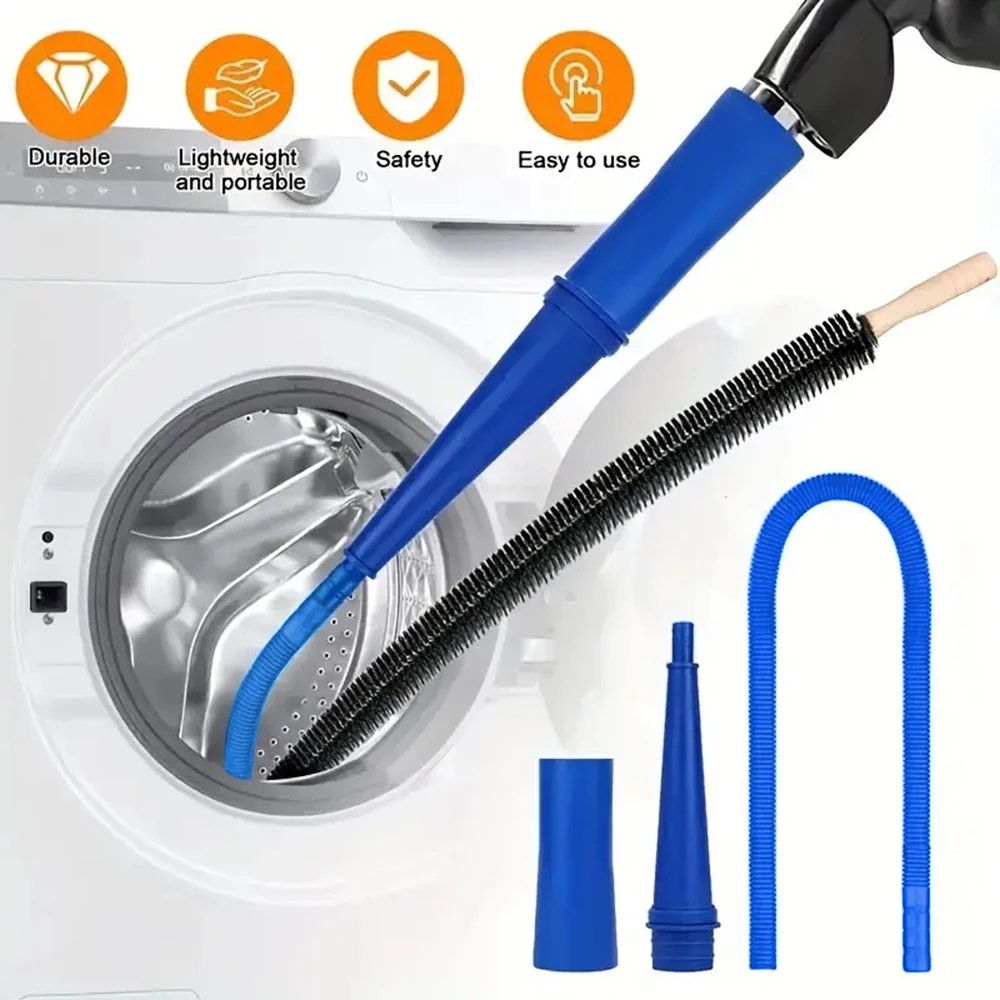 Dryer Vent Cleaner Kit Vacuum Attachment Bendable Dryer Lint Remover With Guide Wire Dryer Lint Screen Cleaning Hose Dryer Vent Cleaner Kit Vacuum Attachment Bendable Dryer Lint Remover With Guide Wire Dryer Lint Screen Cleaning Hose