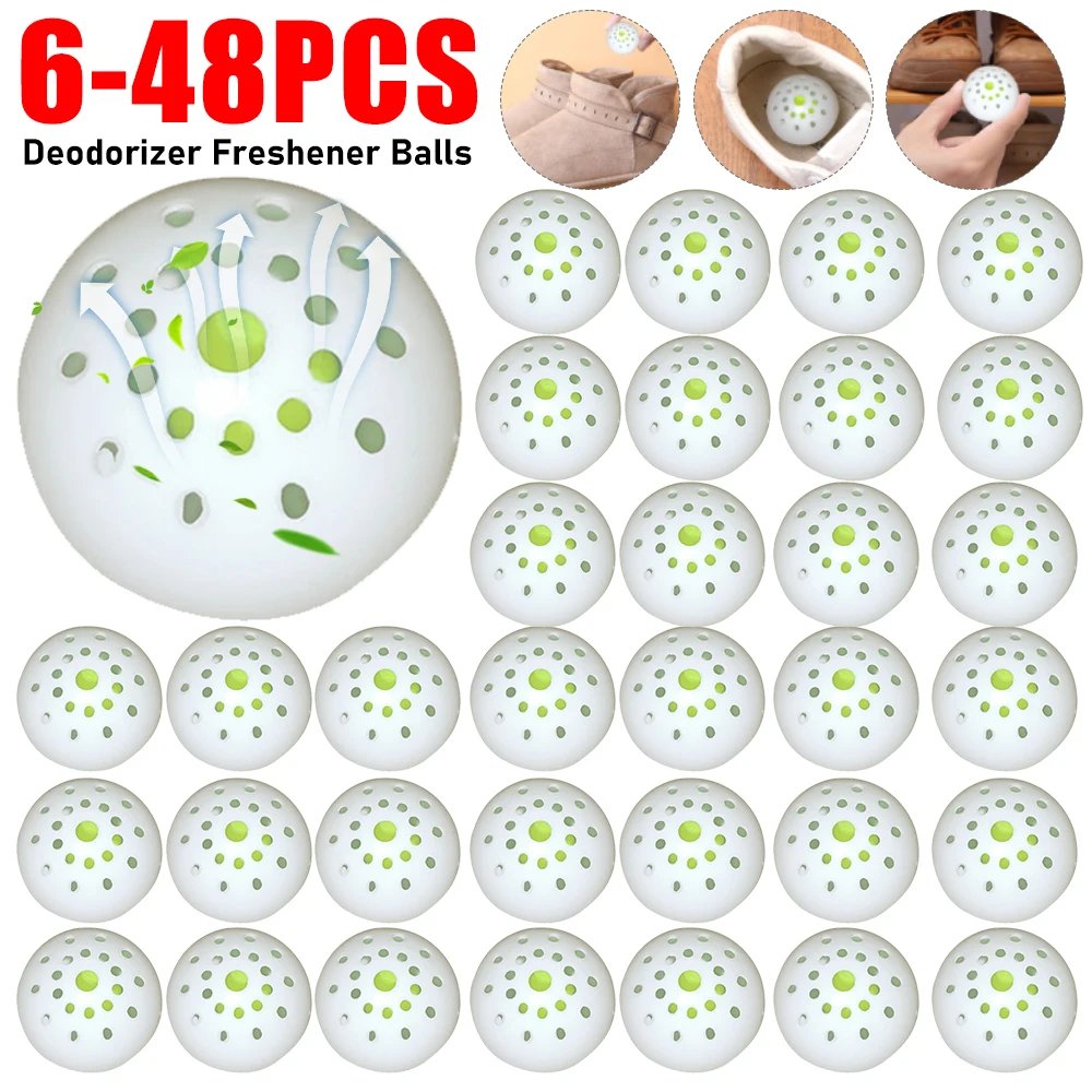 6-48PCS Deodorizer Freshener Ball Sneaker Gym Bag Deodorizer Ball For Shoe Closet Toilet Long-lasting Aromatic Sneaker Accessory 6-48PCS Deodorizer Freshener Ball Sneaker Gym Bag Deodorizer Ball For Shoe Closet Toilet Long-lasting Aromatic Sneaker Accessory