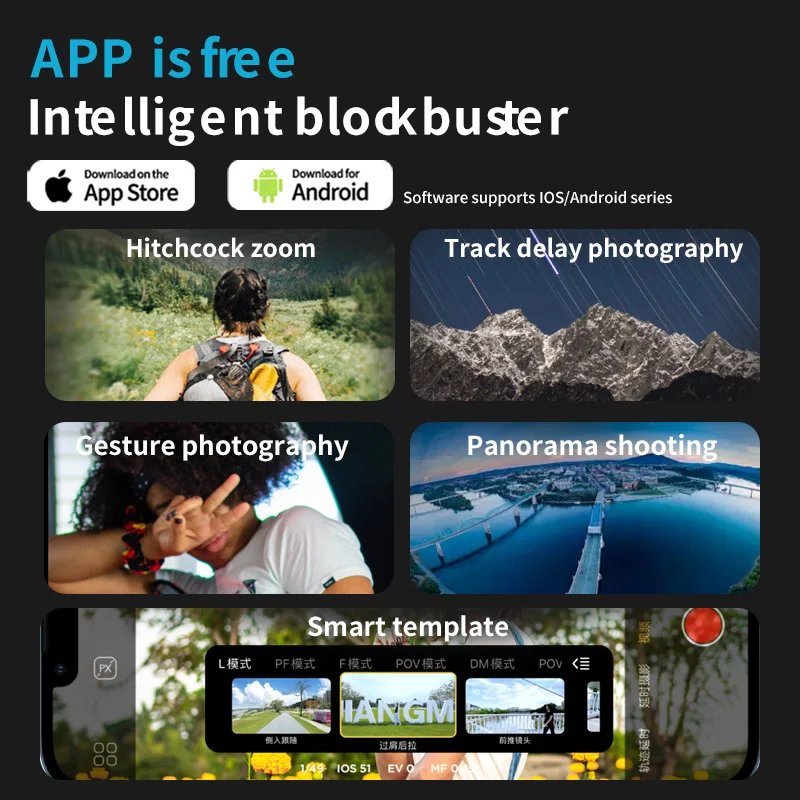 AOCHUAN 3-Axis Handheld Gimbal Stabilizer for Smartphone with Fill Light for iPhone Android Face Tracking Tiktok Vlog Smart XE AOCHUAN 3-Axis Handheld Gimbal Stabilizer for Smartphone with Fill Light for iPhone Android Face Tracking Tiktok Vlog Smart XE