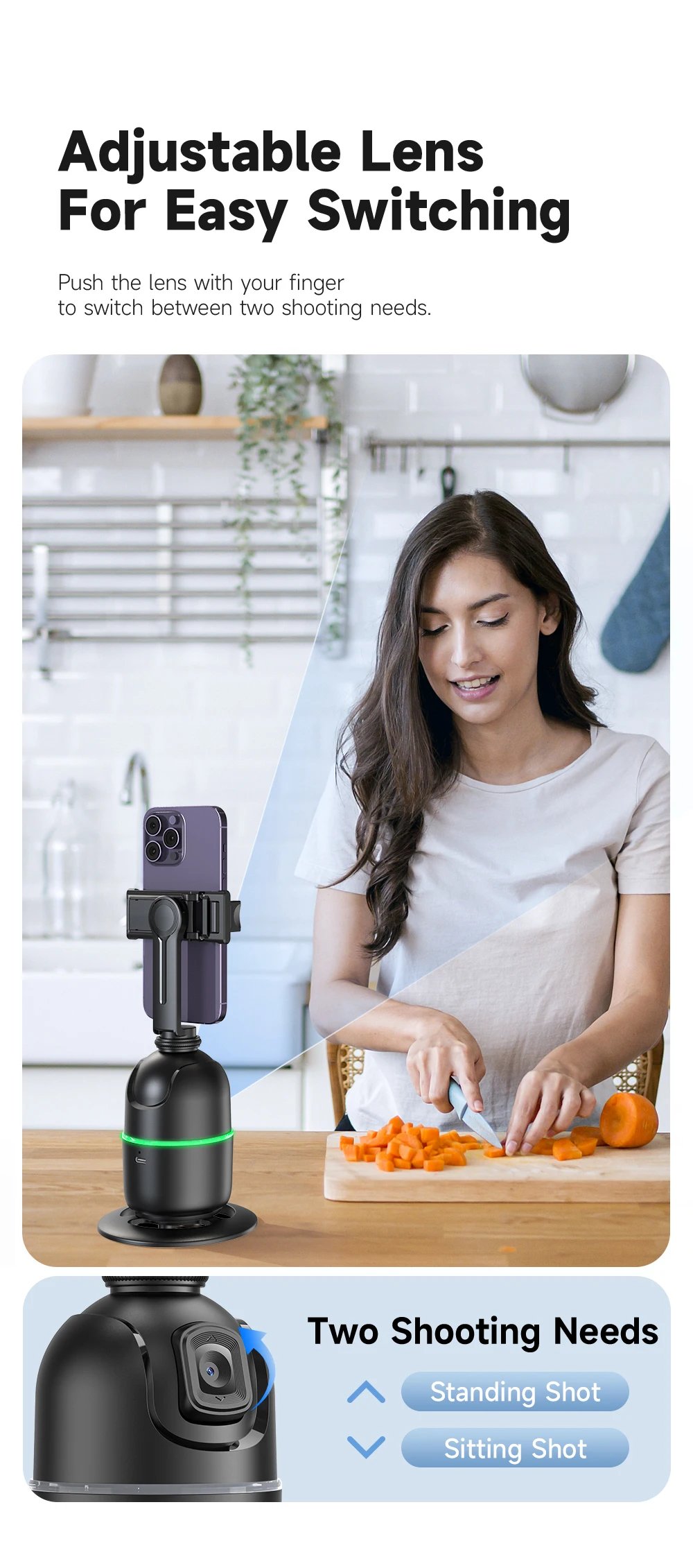 Estabilizador Cardan Inteligente | Seguimiento Facial 360° y Modos Creativos | Calidad Profesional en tu Bolsillo Estabilizador Cardan Inteligente | Seguimiento Facial 360° y Modos Creativos | Calidad Profesional en tu Bolsillo