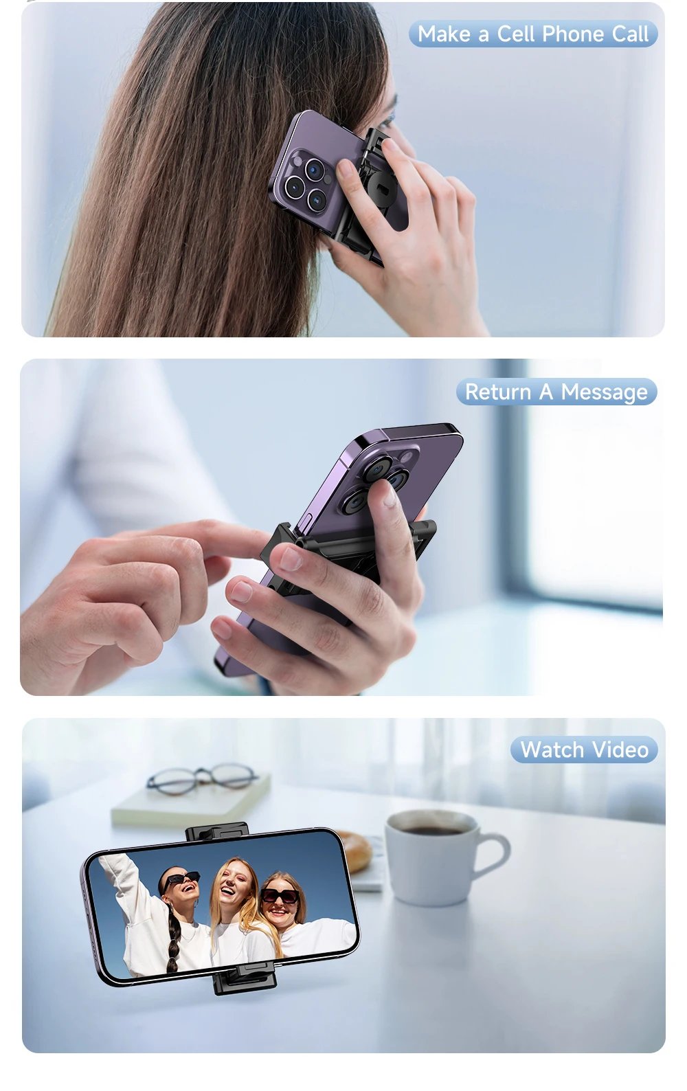 TOKQI-P03 Auto Face Tracking Gimbal AI Smart 360° Rotation Desktop Phone Holder for Smartphone & Action Camera Vlog Stabilizer TOKQI-P03 Auto Face Tracking Gimbal AI Smart 360° Rotation Desktop Phone Holder for Smartphone & Action Camera Vlog Stabilizer