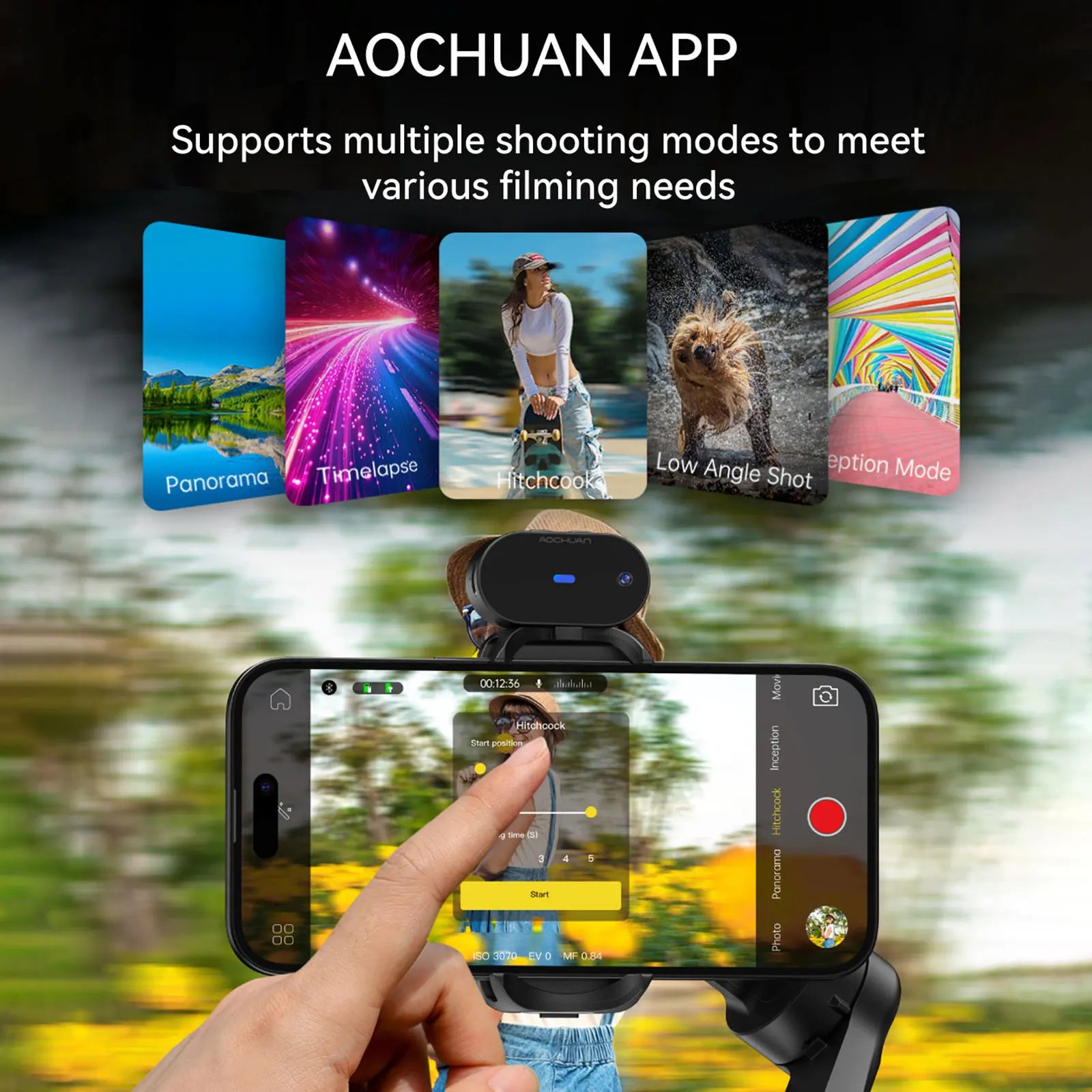 AOCHUAN Smart XE Ai Smartphone estabilizador de cardán de 3 ejes para iPhone y teléfono Android seguimiento facial sin aplicación cardán de mano AOCHUAN Smart XE Ai Smartphone estabilizador de cardán de 3 ejes para iPhone y teléfono Android seguimiento facial sin aplicación cardán de mano